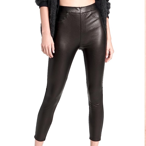 SPANX Pants - Leather Like ankle skinny pants